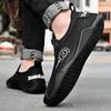 Soft Leather Men Shoes Casual Men's Driving Shoes Comfortable Fashion Male Leather Sneakers Octopus Bean Shoes Big Size 38-48