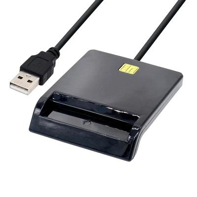 USB-считыватель смарт-карт для банковских карт IC/ID EMV, устройство чтения и записи высокого качества для Windows 7, 8, 10, Linux OS, USB-CCID ISO 7816, новый.