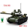 Военная техника Танки Наборы SWAT Армия Городская полиция Т-34 Модель Строительные блоки Сделай сам Кирпичики Детские игрушки Классика Вторая мировая война ВМВ