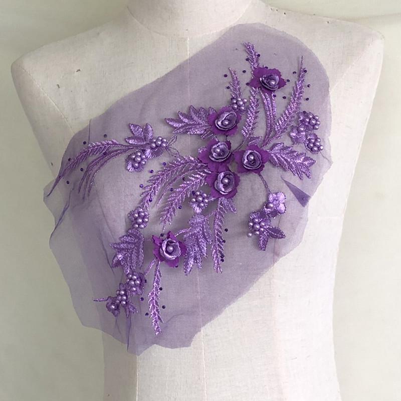 Тканевые наклейки, платье из бисера, танцевальная одежда, сетчатая ткань, вышитые украшения, нашивка, аксессуары, трехмерный цветок, стразы, кружево, свадьба