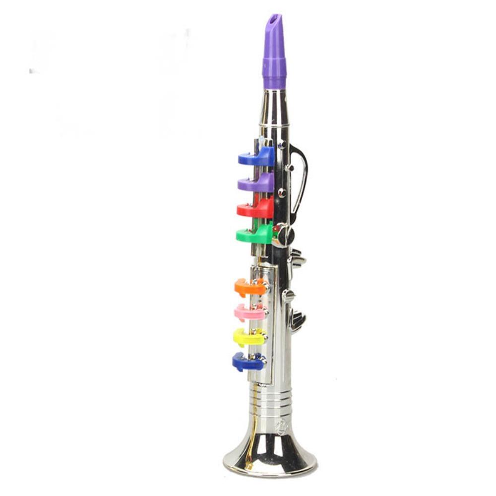 Simulated Musical Kids Saxophone Toy Silver Gold Musical Instruments For Toddler