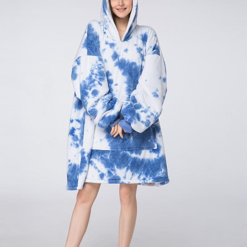 Зимний халат с капюшоном, топы для сна, теплая утепленная ночная рубашка с длинным рукавом, женская пижама из кораллового флиса, ночная рубашка для дома