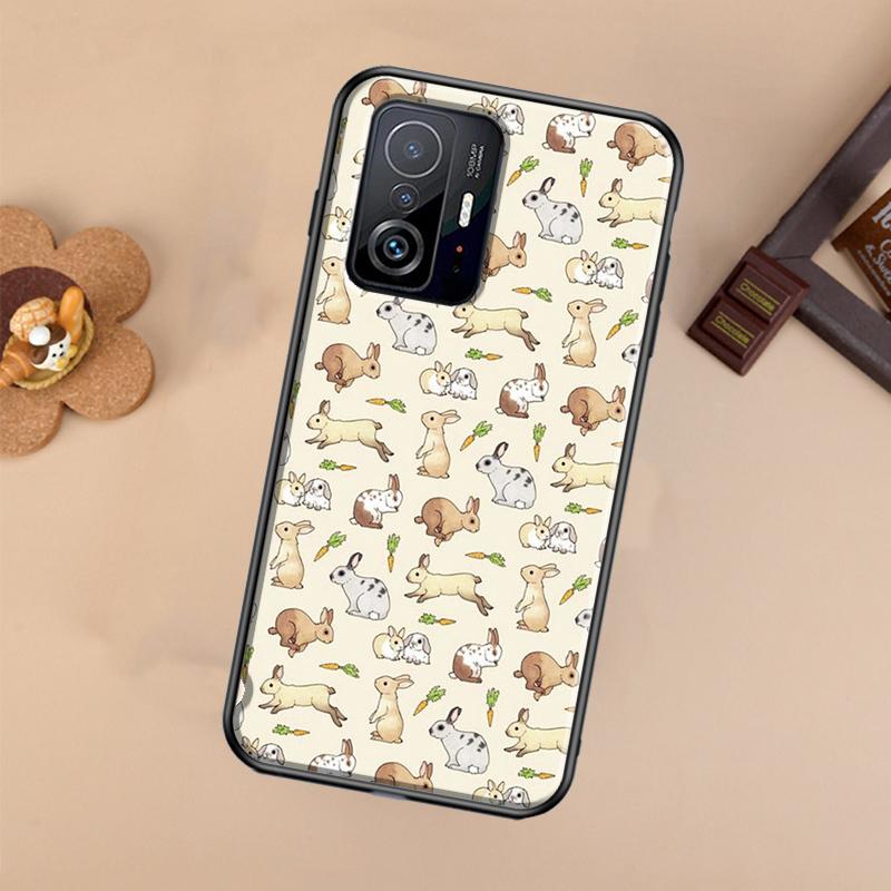 Мультяшный Чехол Кролик Банни Для Xiaomi 13 14 Ultra 11T 12T 13T 14T Pro POCO X7 Pro X3 X5 X6 F3 F5 F6 M6 Pro