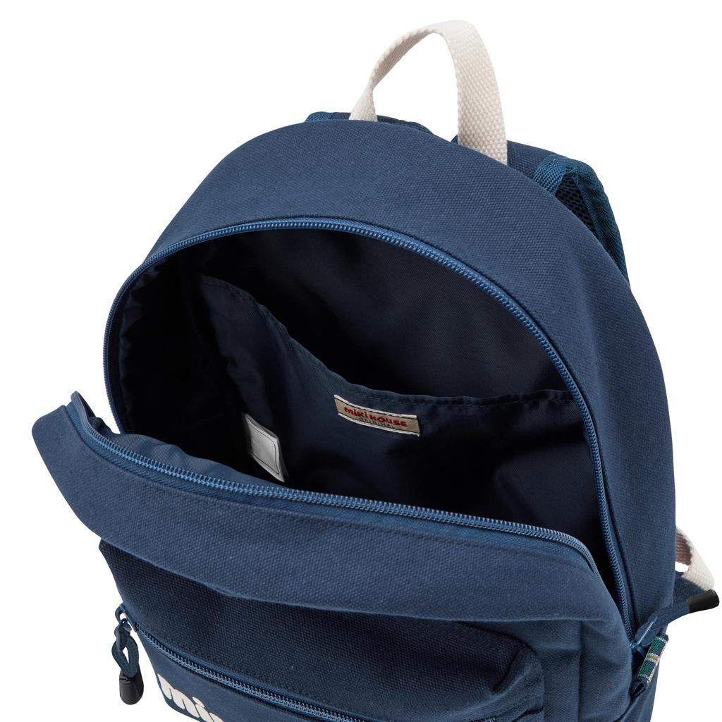 Rucksack 8L Logo Plain Boys Girls Kids Baby Children Bag Bag Navy Blue [MIKI HOUSE] 10-8232-145