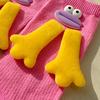 1 Pair Cotton Crew Dress Socks Simple Ankle Socks Trendy Bootie Socks Cartoon Doll Calf Socks for Womens Streetwear
