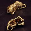 Винтажная статуэтка Короля Тигров из латуни, пресс-папье, ornaments, медные животные, мини-фигурки тигров, украшения для стола, декор для дома, подарок