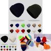 Casual And Trendy Plain Knit Beanie Hat Perfect For Outdoor Winter Work