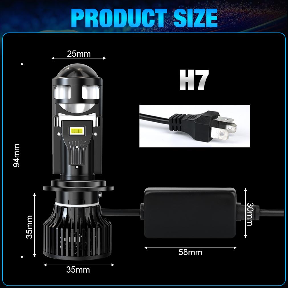 2 шт. 120 Вт LHD H7 H4 9003 светодиодные фары мини-би-светодиодные линзы проектора лампы для автомобилей Canbus 90000LM прожектор дальнего/ближнего света Модернизированная лампа 6000K 12 В 24 В