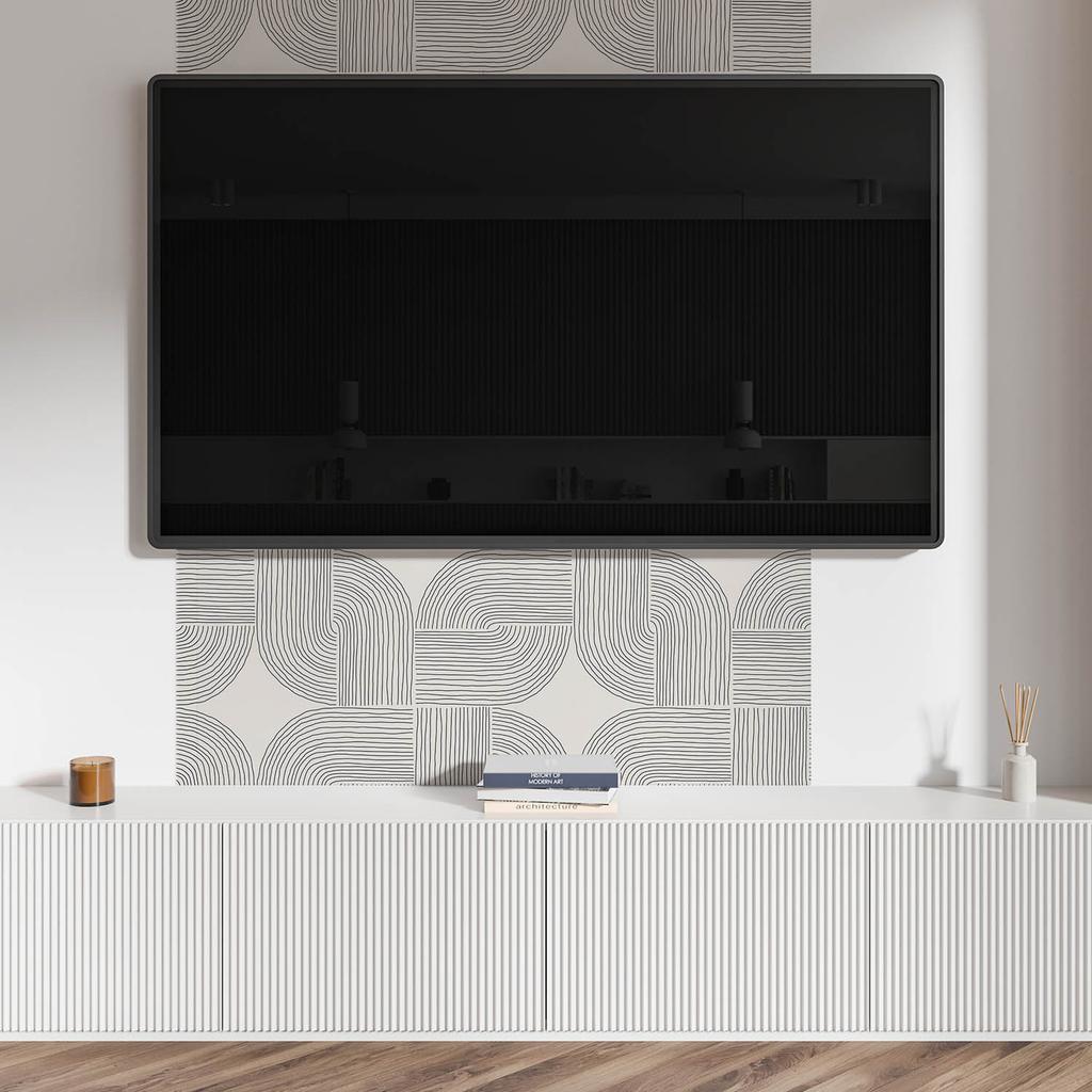 Estetyczna Okładzina Ścienna Winylowa Z Nadrukiem 120X60 Cm Geometryczne Linie W Układzie
