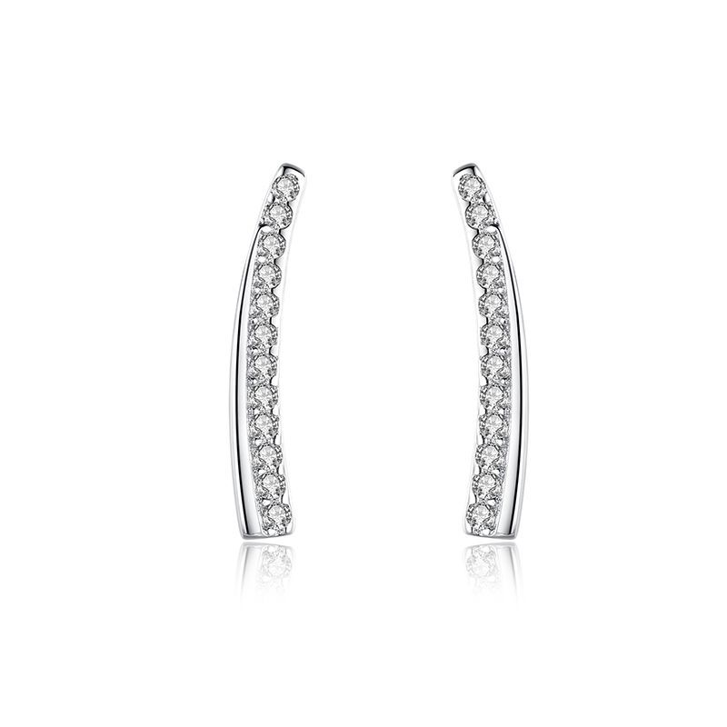 Tancise 925 Sterling Silver Zircon Earrings Drop Earrings For Women Wedding Party Gifts