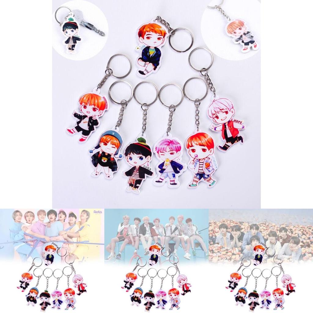 High-quality Bts Bangtan Boys Acrylic Key Ring Keychain Featuring Beloved Jung Kook Jimin Jin V Suga Jhope