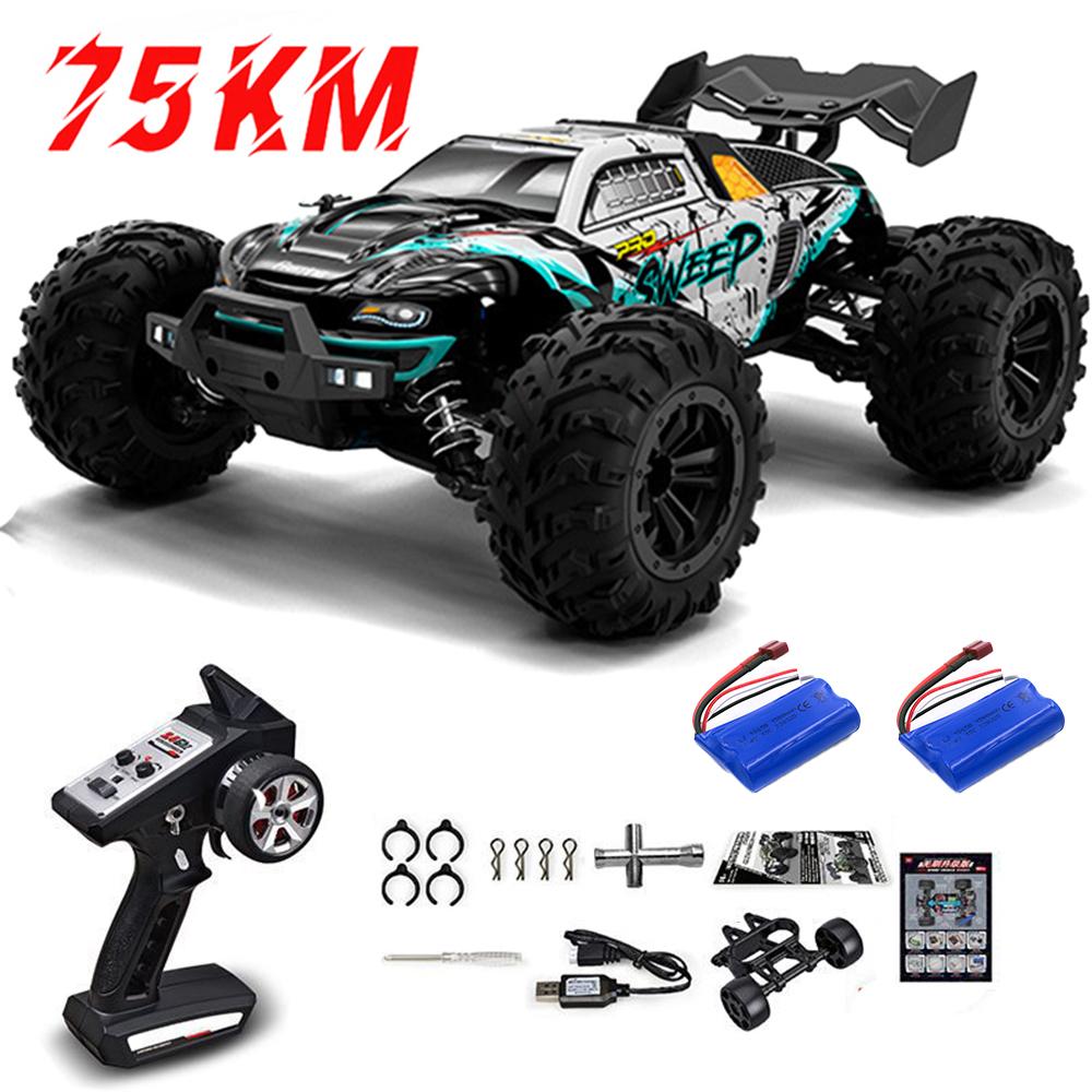 1:16 75 км/ч или 50 км/ч 4WD RC машинка с дистанционным управлением LED машинки высокоскоростной дрифт монстр-трак для детей против игрушек Wltoys 144001