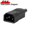 5 шт. Электрическая розетка переменного тока IEC320 3-контактная 250 В Качающийся переключатель Предохранитель Входной штекерный разъем типа "папа" и "мама" C13 C14 Монтажная розетка