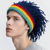 Thick Reggae Dreadlocks Knitted Hat Synthetic Hair Braid Hat Hip Hop Beanie  Balaclava