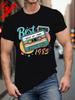 1985 Years Print T-Shirt Casual Crew Neck Short Sleeve Tee Men's Clothing for Summer Comfortable Personality Short-sleeve