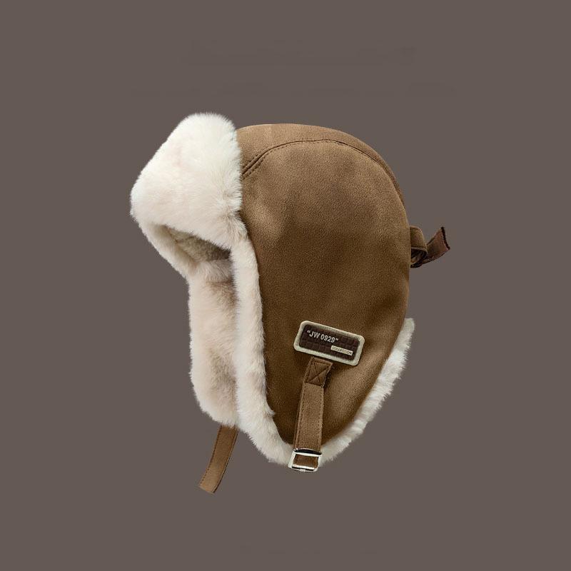 Ретро зимняя шапка Лей Фэна: Унисекс, на флисовой подкладке, морозостойкая, теплая защита ушей для езды на велосипеде