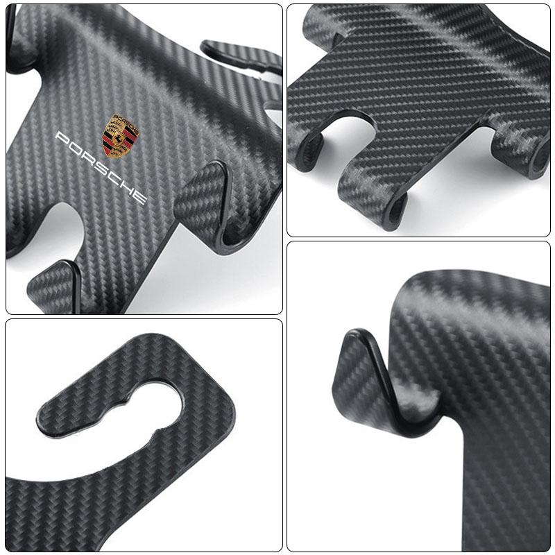 Крючок на подголовник автомобильного сиденья Универсальный держатель для телефона Органайзер на спинку сиденья Для Porsche Boxster Cayenne Panamera Macan Cayman 911 918 996 917 991