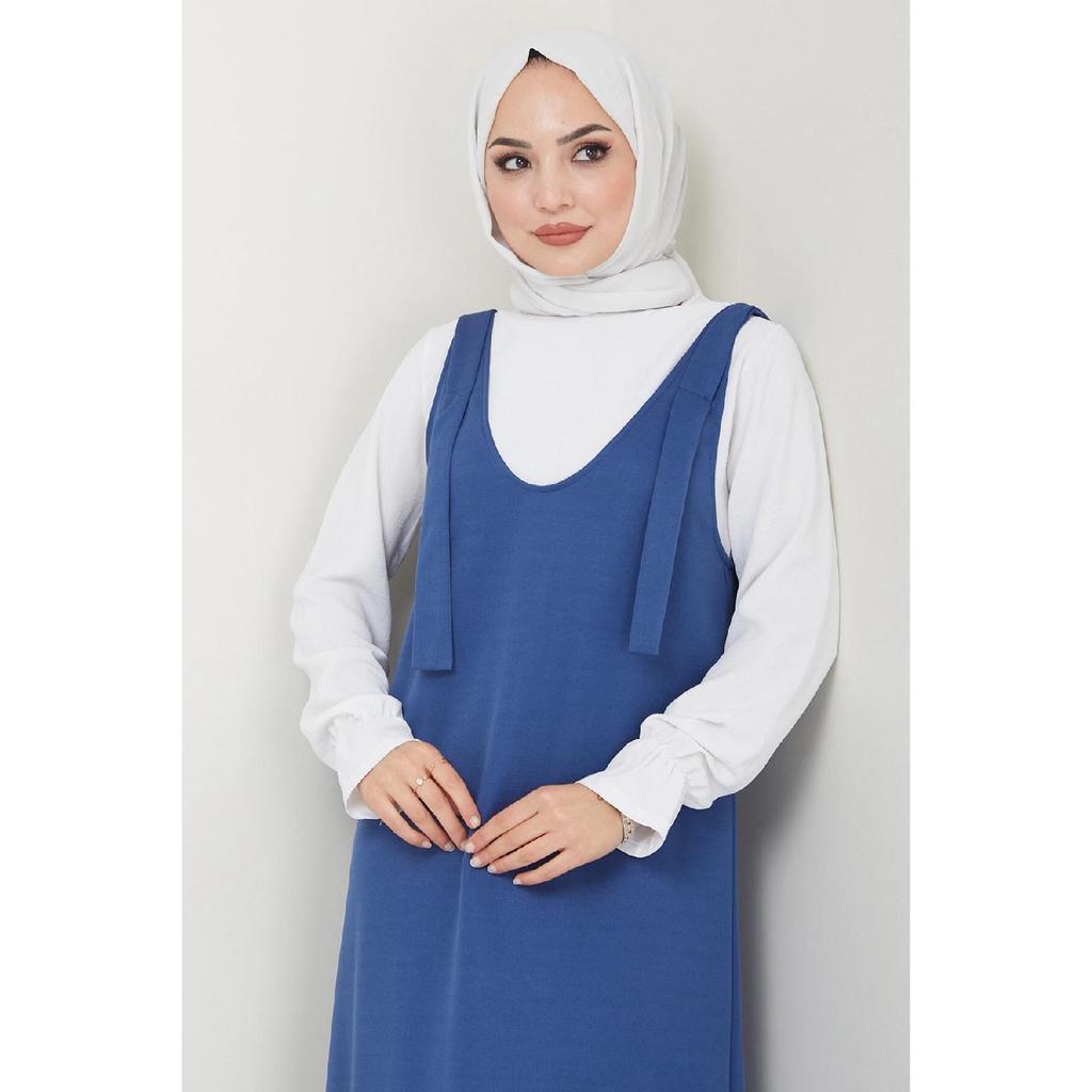 Вязаное платье без рукавов Nehir, черное Hm2389