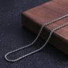 2MM Trendy 100% S925 Sterling Silver Jewelry Six-Character Mantra of Buddhism Retro Hemp Rope Man and Woman Necklace