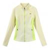 Womens Slim Fit Short Sports Jacket Quick Dry Color Block Stand Collar Zip Up Top Outdoor Hiking Camping