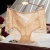 Women Lace Panties Mid-Waist Hollow Hip-Lifting Comfortable Briefs Embroidery Cotton Crotch Underwear