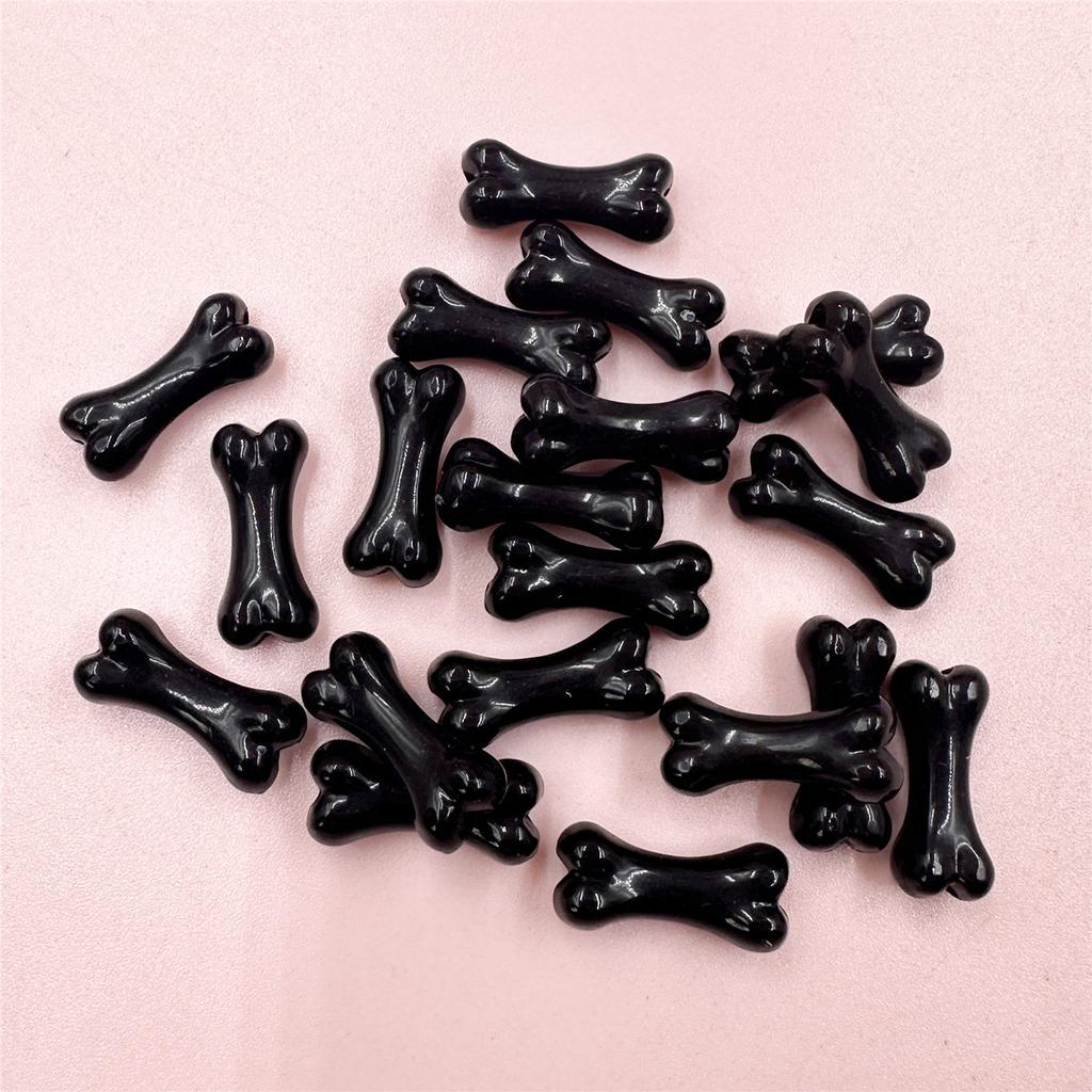 Colored bones 20Pcs Fashion Beads Acrylic bead Handmade Materials 8.6*20mm  Accessories