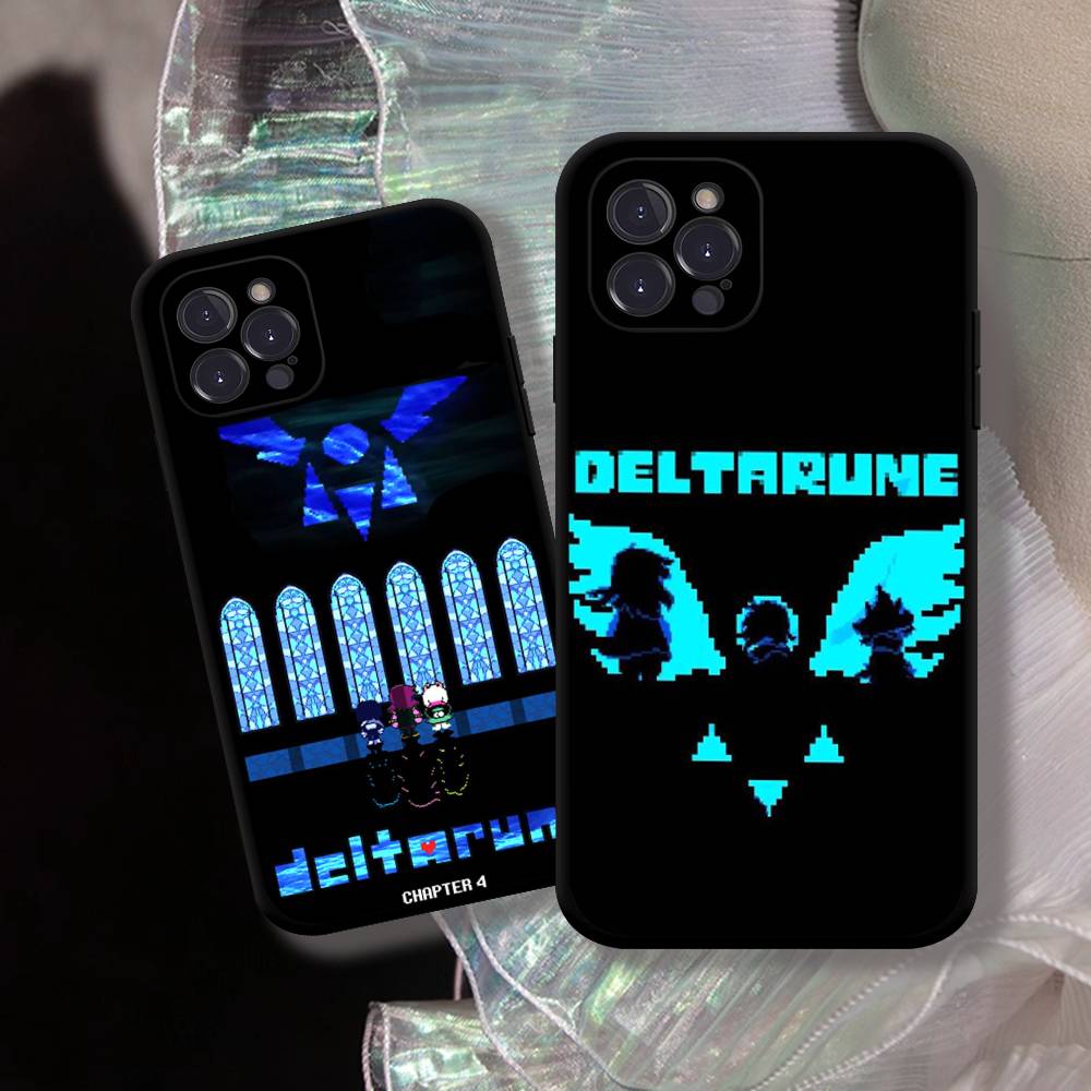Чехол для телефона D-Deltarune Ralsei для iPhone 17 16 15 14 13 12 11 Pro Max Plus Черный корпус