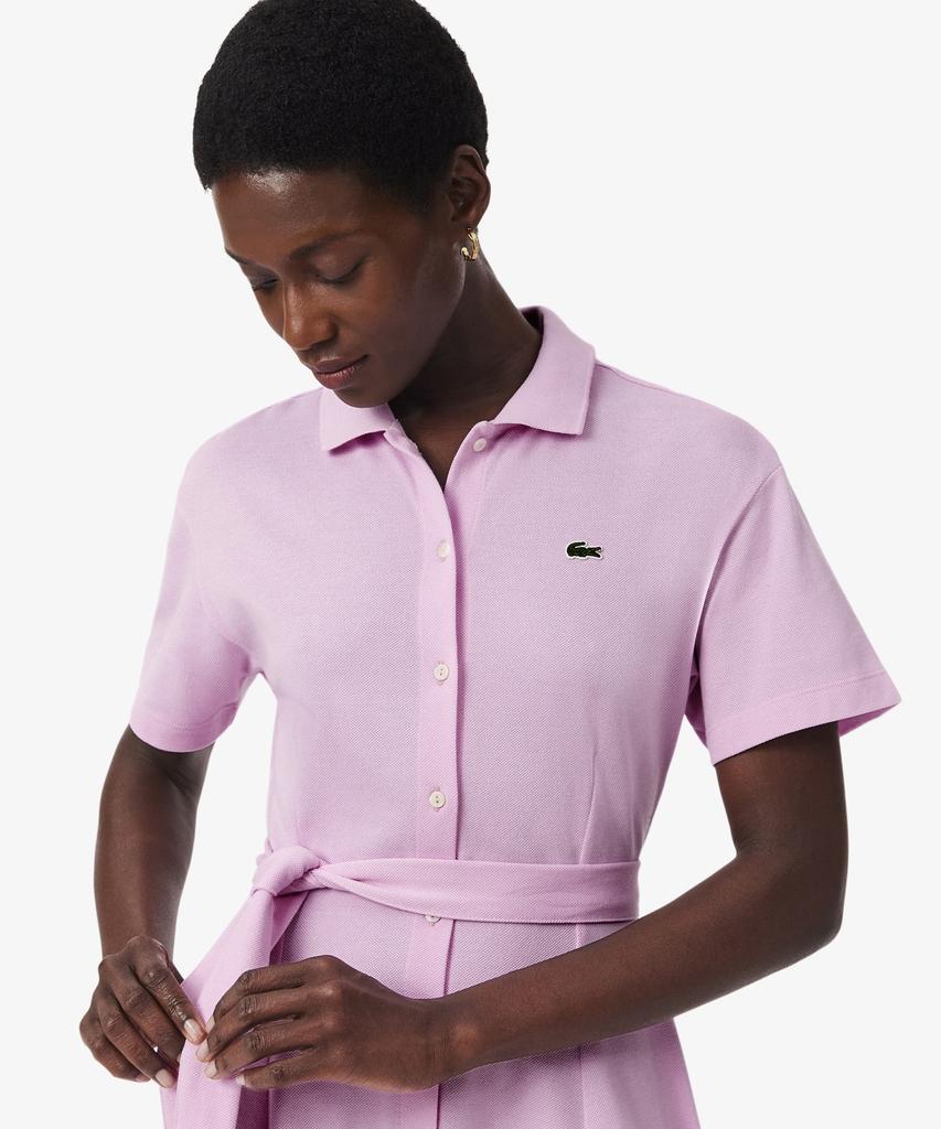LACOSTE Женское приталенное платье-поло с поясом Ef9621-56G Z4H