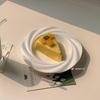 High-Grade White Ceramic Dessert and Pasta Plate for Home Use