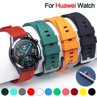 Силиконовый ремешок 22 мм для Huawei GT 2 3 4 46 мм ремешок для Huawei Watch3 GT4 GT2 Pro GT2e Magic2 браслет с футбольным узором