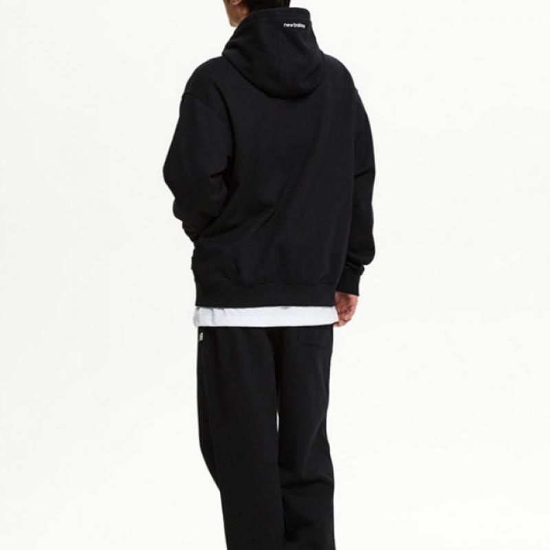 New Balance Толстовка с капюшоном Uni Essential Small Logo на молнии Nbmdfco103 2 типа 1 упаковка