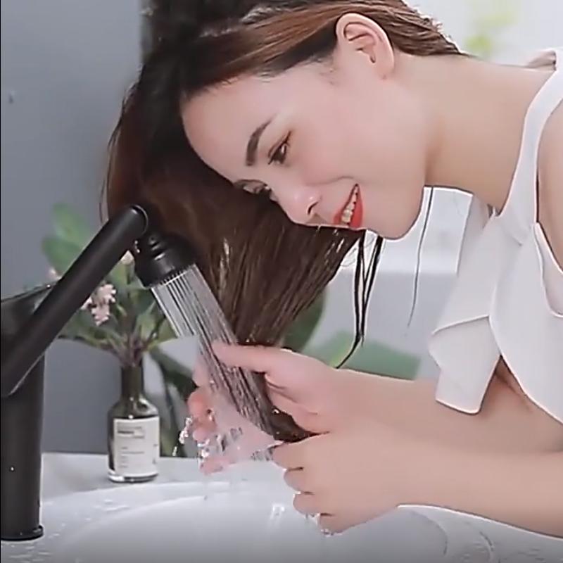 Поворотный на 1080° смеситель для раковины в ванной комнате, смеситель для раковины, монтируемый на палубе, защищенный от брызг, водопроводный кран, аэраторы для душевой насадки, смеситель, ТРУБА x 2