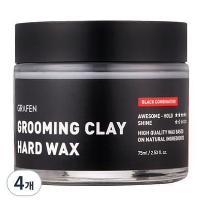 Твердый воск для волос Graphen Grooming Clay, 75 г, 4 шт.