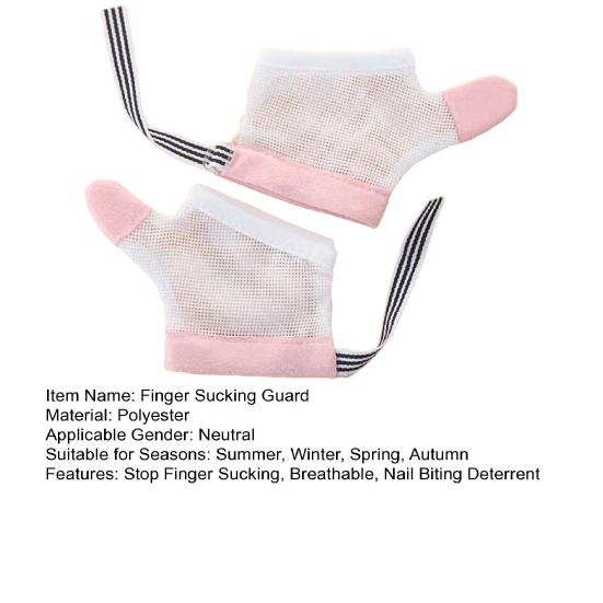Thumb Sucking Guard Gloves Breathable Anti Finger Sucking Gloves To Stop Nail Biting Sucking Thumbs Fingers for Baby