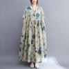 Хлопок лен плюс размер винтажная одежда женщины повседневное свободное длинное летнее платье