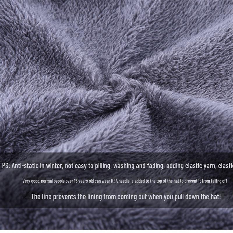 Unisex Knitted Hat, Scarf, and Velvet Mask Set with Neck Protection for Riding, Autumn/Winter Warmth