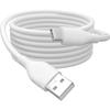 Digitus Câble USB USB 2.0 USB-A Mâle, USB-C® Mâle 2.00 M Blanc Mat Flexible, Très Flexible, Avec USB, Silicone, Excelle