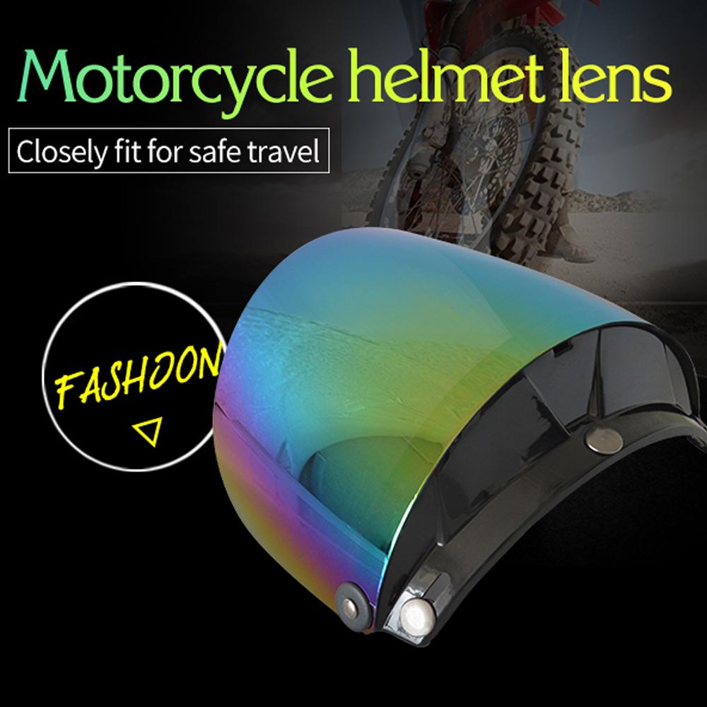 Motorcycle Anti-UV Anti-Scratch Helmets Lens Fashion Visor Wind Shield Lens Universal for Standard