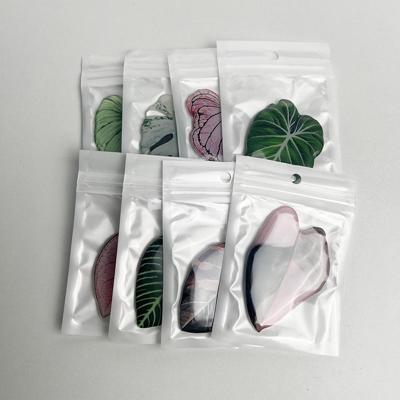 8pcs New Popular plant leaves acrylicre Frigerator magnets decorative patchacrylic simulation of green leaves For plant hobbyist