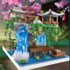 2750Pcs Creative Building Blocks Peach Blossom Wonderland Poem Landscape Educational Toy Birthday Gift