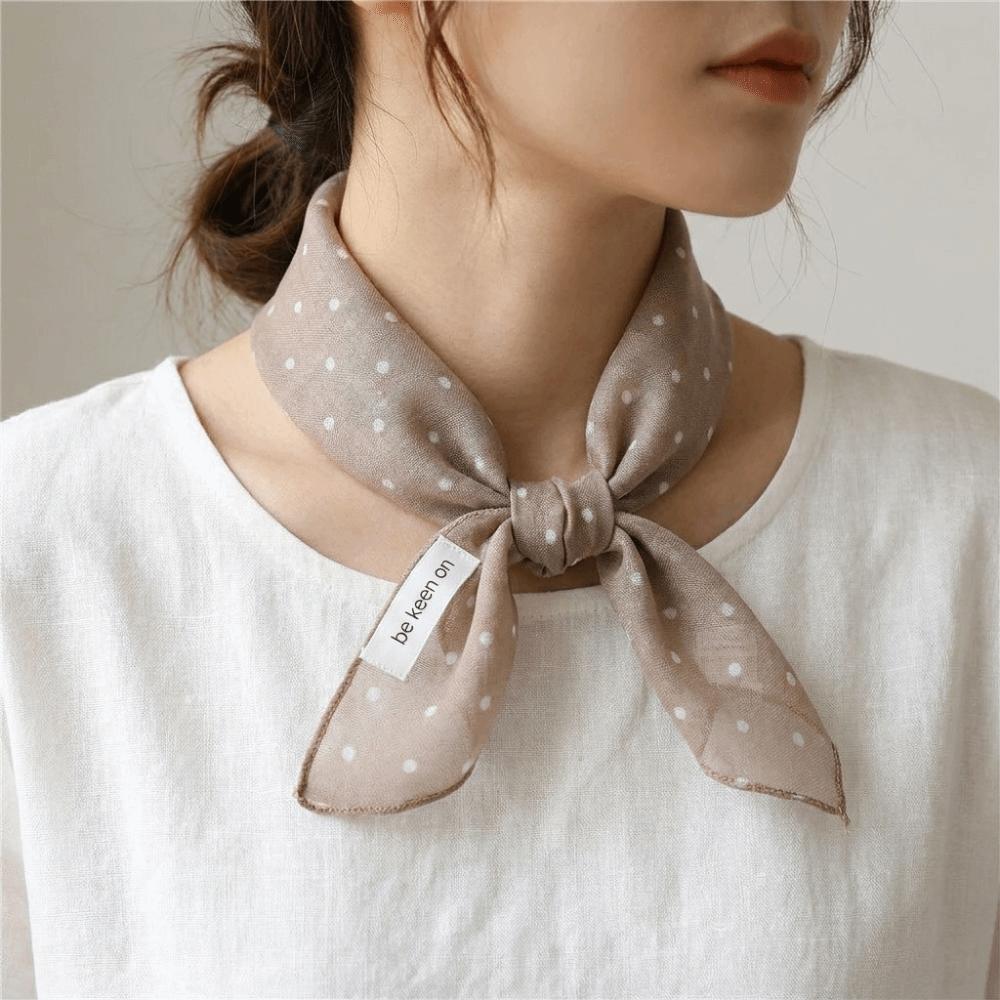 Multi Color Square Scarf Lightweight Neckerchief Vintage Bandana Women