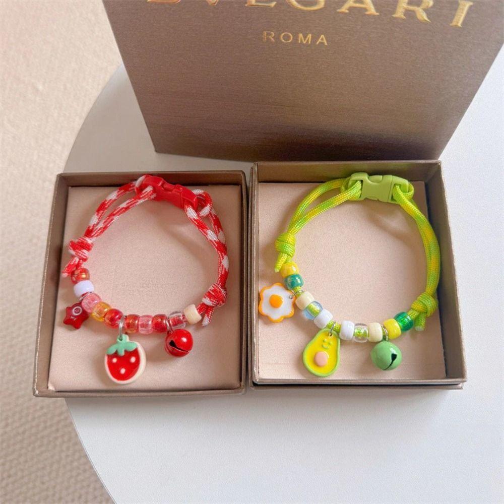 Colorful Pet Necklace with Bells Pet Neck Rings Cute Cat Puppy Collar Cat