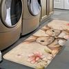 1Pcs Anti Fatigue Kitchen Rugs, Easter Bunny Print Waterproof Non-Slip Thick Cushioned Kitchen Mat Heavy Duty Comfort Standing Mat for Kitchen