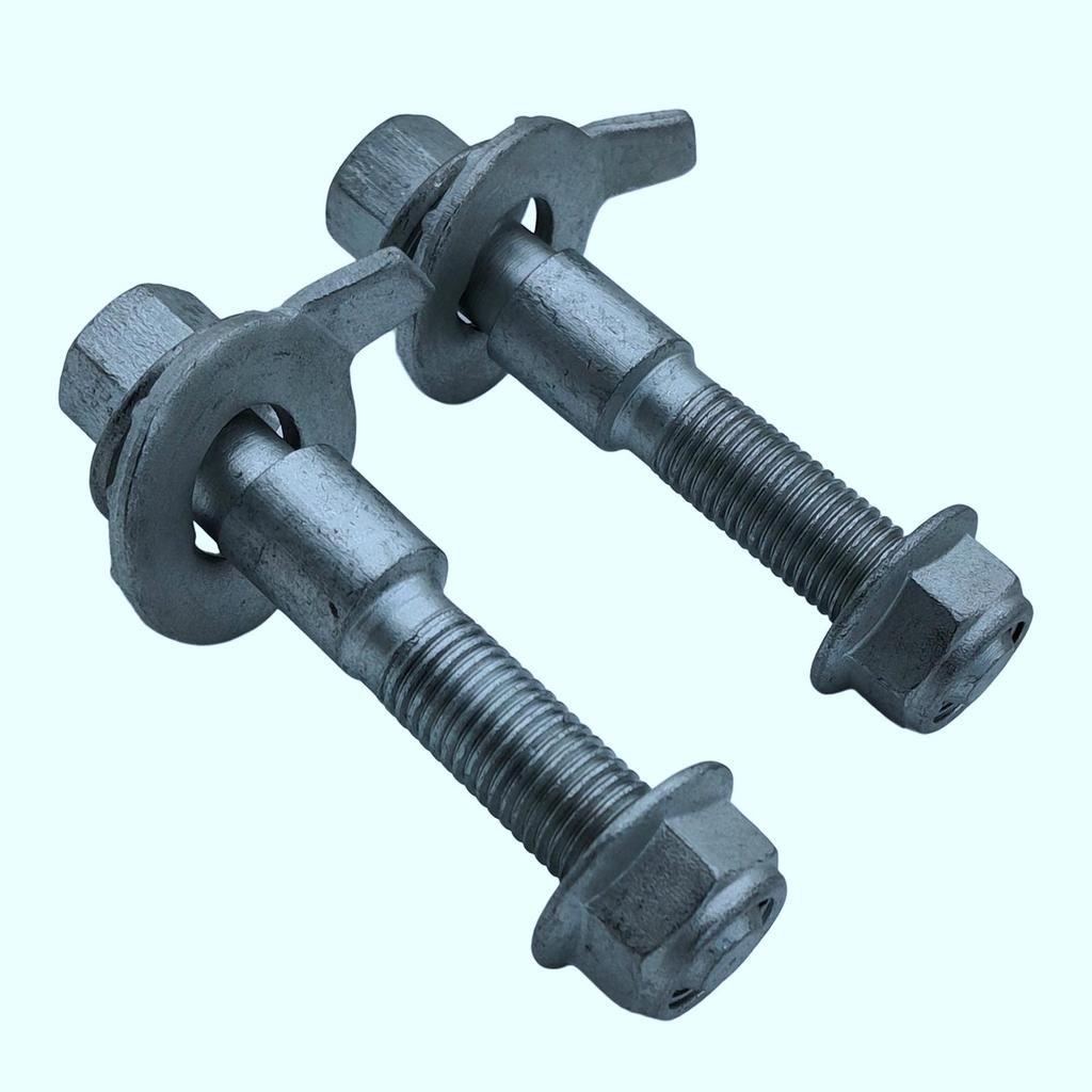 2x Front Adjustable Camber cam Bolt 14mm 81260 Easy to Install Auto Parts