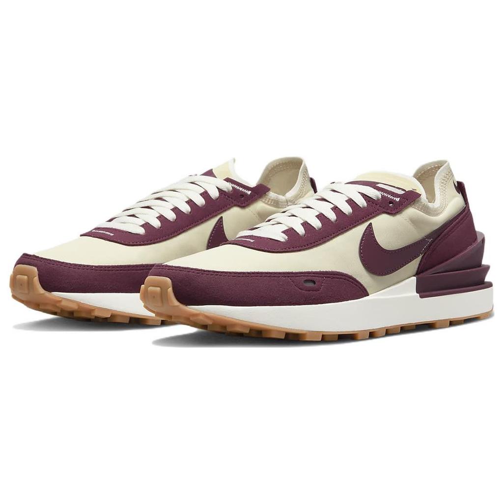 Nike Waffle One SE Night Maroon Мужские кроссовки Крем Кокосовое молоко Парус DQ7685-102