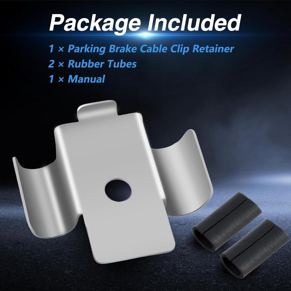 Upgraded Stainless Steel Parking Brake Cable Clip Retainer with Rubber Tubes Compatible with BMW 1 Series F20/F21, 2 Series F22/F23, 3 Series