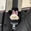 1pc Cute Cartoon Bow Dog Car Seatbelt Cover Short Style Belt Harness Cushion Auto Shoulder Strap Protector Pad for Child Women