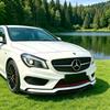 BKS2 Front Bumper Splitter Lip Spoiler Diffuser Guard Body Kit Cover For Mercedes Benz CLA Class C117 CLA200 260 CLA45 AMG 2013-2015