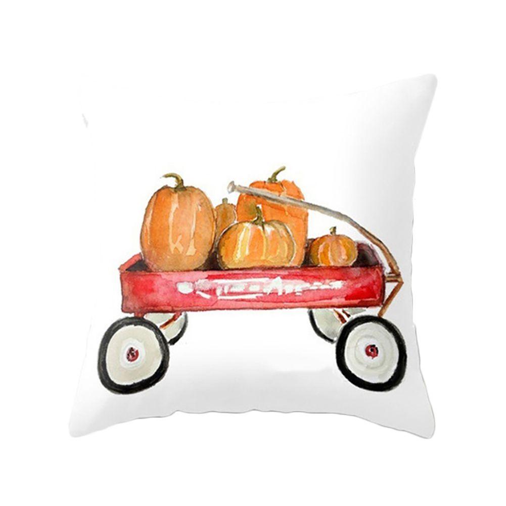 Classic Watercolor Pumpkin Cushion Cover Pillow Case For Timeless Halloween And Thanksgiving Decor