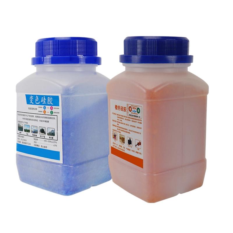 500g Blue/Orange Silica Gel Beads Moisture Absorber In Bottles Dehumidification Bag Household Desiccant Dehumidifie Bags